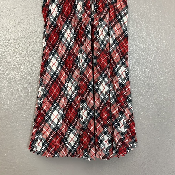 Gap Christmas Holiday Plaid Pleated Dress size 5 Toddler - Picture 3 of 11